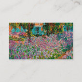 Carte De Visite Iris Jardin Monet Giverny fleurs (Dos)