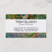 Carte De Visite Iris Jardin Monet Giverny fleurs (Dos)