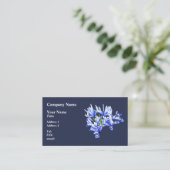Carte De Visite Iris Nain Pourpre Cœur (Debout devant)