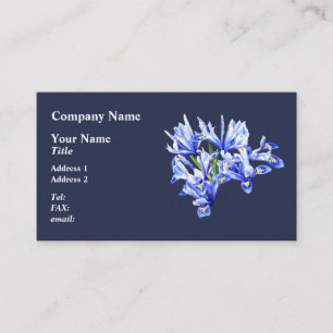 Carte De Visite Iris Nain Pourpre Cœur