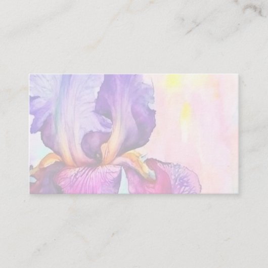 Carte De Visite Iris pourpre (Devant)