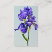 Carte De Visite Iris pourpre triple (Dos)
