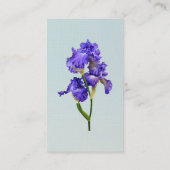 Carte De Visite Iris triple violet (Dos)
