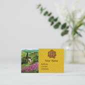 CARTE DE VISITE IRISES, CHAMPS DE FLEURS, HONEY BEE SCEAL DE CIRE, (Debout devant)
