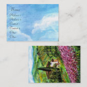 CARTE DE VISITE IRISES EN TOSCANE (Devant / Derrière)