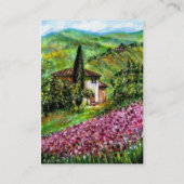 CARTE DE VISITE IRISES EN TOSCANE (Dos)