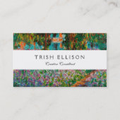 Carte De Visite Irises Monet Garden Fleurs Giverny (Devant)
