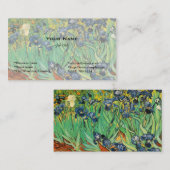 Carte De Visite Irises par Van Gogh (Devant / Derrière)