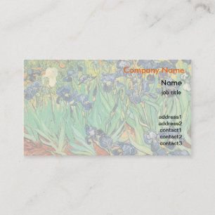Carte De Visite Irises, Vincent van Gogh