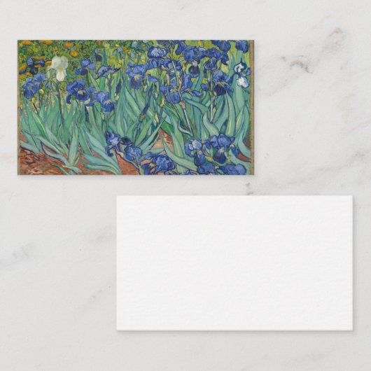 Carte De Visite Irises Vincent Van Gogh (Devant / Derrière)