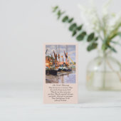 Carte De Visite Irish Blessing Blue Purple Green Orange Prayer (Debout devant)