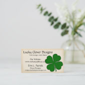 Carte de visite irlandais : : Conception verte de (Debout devant)