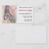 Carte de visite irlandais de danse Soft Shoks (Devant / Derrière)