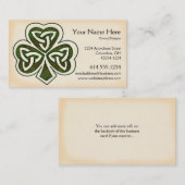 Carte de visite irlandais de la conception 1 (Devant / Derrière)