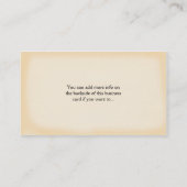 Carte de visite irlandais de la conception 1 (Dos)