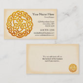 Carte de visite irlandais de la conception 1 d'or (Devant / Derrière)