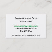 Carte de visite irlandais : : Trèfle et vignes (Dos)