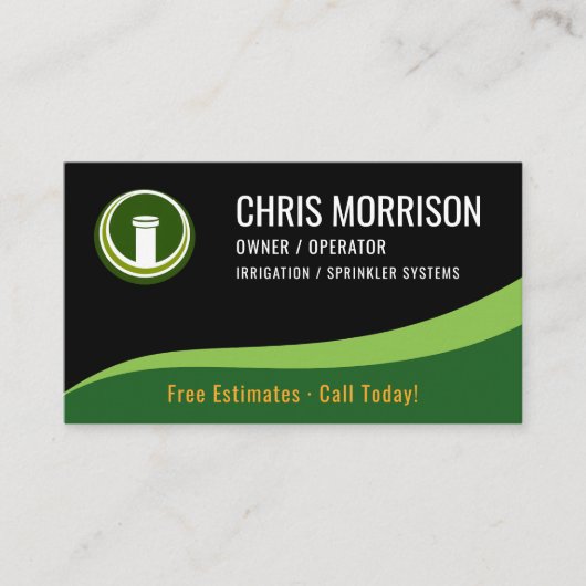 Carte De Visite Irrigation Sprinkler Systems QR Code (Devant)