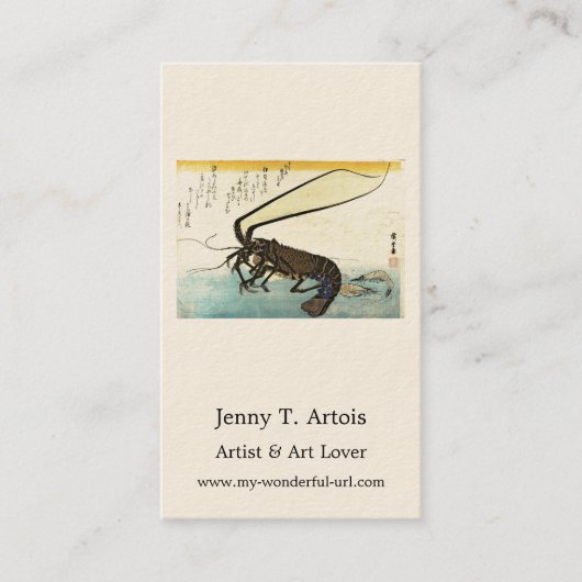 Carte De Visite Iseebi & Ebi - Poisson des oiseaux (homard épineux (Devant)