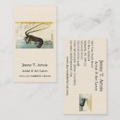 Carte De Visite Iseebi & Ebi - Poisson des oiseaux (homard épineux (Devant / Derrière)