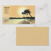 Carte De Visite Island Gold (Devant / Derrière)