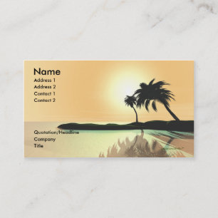 Carte De Visite Island Gold