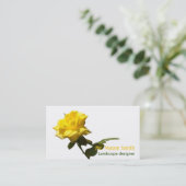Carte De Visite Isoler rose jaune - modèle (Debout devant)
