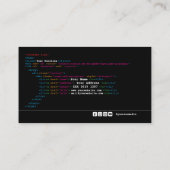 Carte de visite IT (Dos)