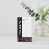 Carte de visite "IT Consultant" de Circuit Red 2 (Debout devant)