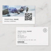 Carte De Visite IT Consultant QR Code Logo Médias sociaux (Devant / Derrière)