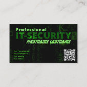 Carte De Visite IT-Sécurité cybersécurité expert en cybersécurité (Dos)