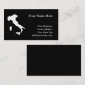Carte De Visite Italie (Devant / Derrière)