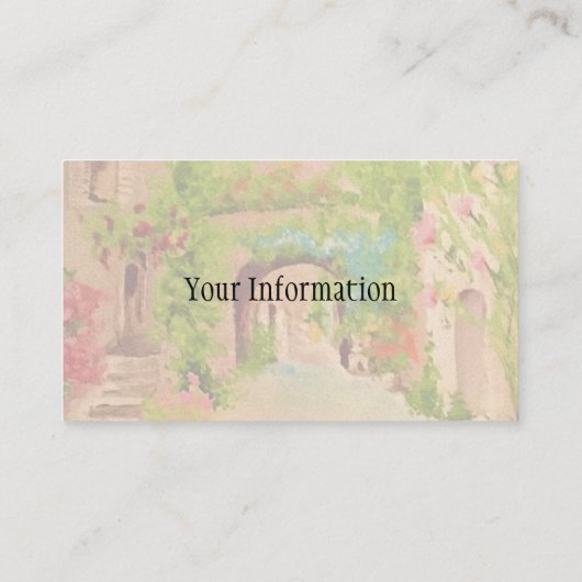 Carte De Visite Italie (Dos)