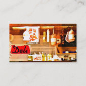 Carte de visite italien audacieux d'épicerie (Dos)