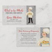 Carte de visite italien mignon de restauration de (Devant / Derrière)