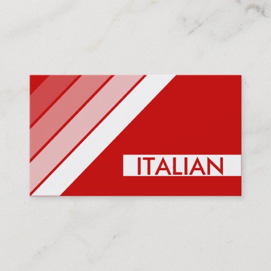 Carte De Visite ITALIEN rétro (Devant)