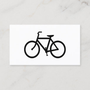 Carte De Visite Itinéraire vélo noir