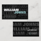 Carte De Visite Iv de mode (Devant / Derrière)