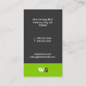 Carte De Visite Iv d'entreprise d'élégance (Dos)