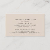 Carte De Visite Ivory Agate Gold Glitter Luxury Magnetic (Dos)