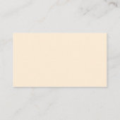 Carte De Visite Ivory | Logo de société simple (Dos)
