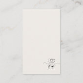 Carte De Visite Ivory Modern Chic Mix and Match Wedding RSVP Card (Dos)