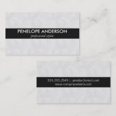 Carte De Visite Ivy Motif (Devant / Derrière)