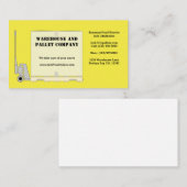 Carte De Visite Jack à palettes (Devant / Derrière)