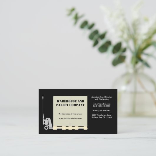 Carte De Visite Jack à palettes (Debout devant)