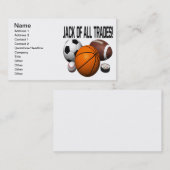 Carte De Visite Jack de tous les commerces (Devant / Derrière)