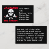 Carte de visite - JACKASS, Le Barman (Devant / Derrière)
