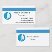 Carte De Visite Jackson Hewitt Blue (Devant / Derrière)