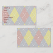 Carte De Visite Jacquard - affaires (Devant / Derrière)