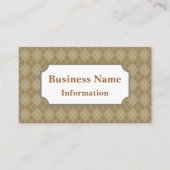 Carte de visite Jacquard café (Devant)